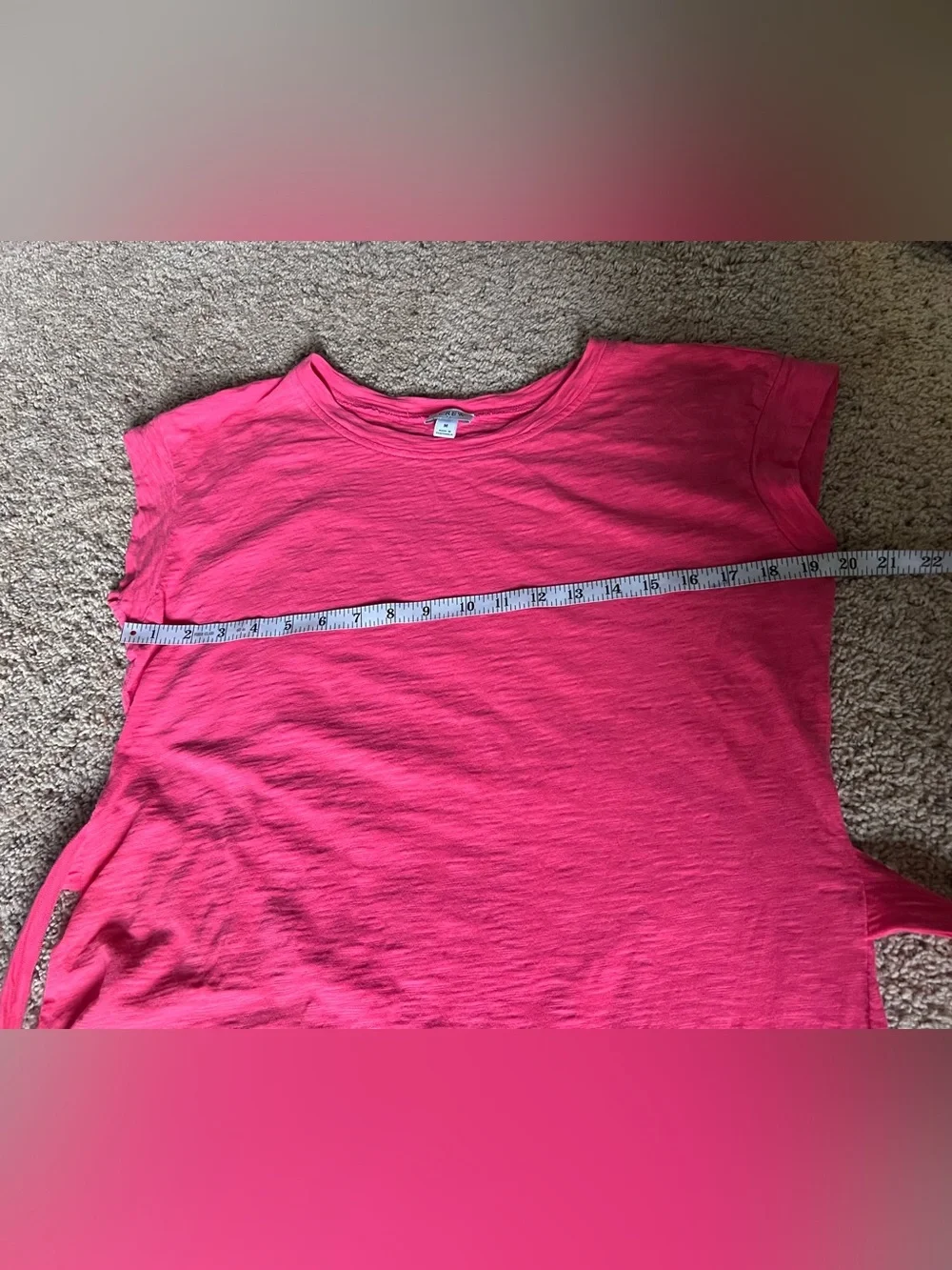 J. Crew Bright Pink casual tie waist dress
